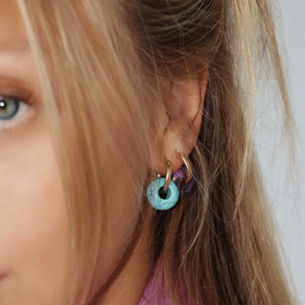 Turquoise BEAD earring