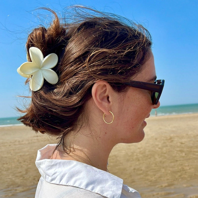 Flower hair clip - Vanilla