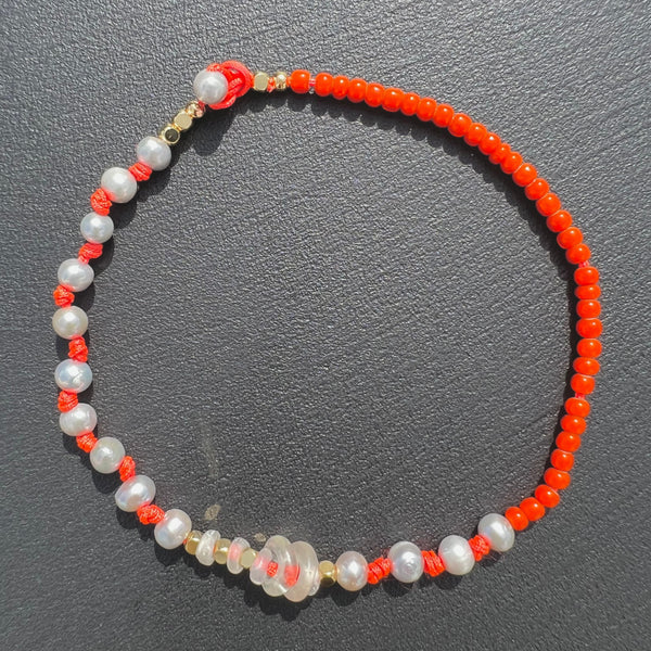 Vivid Dreams Necklace -  Orange