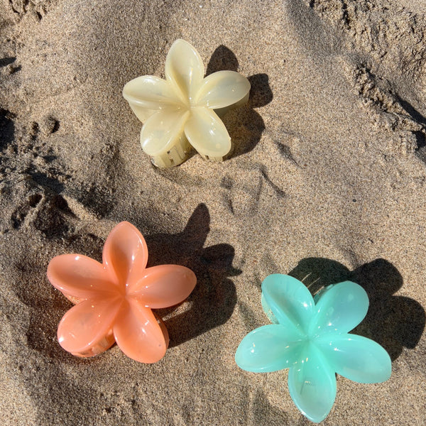 Flower hair clip - Vanilla