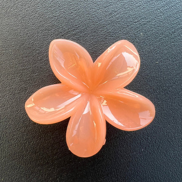 Flower hair clip - Peach