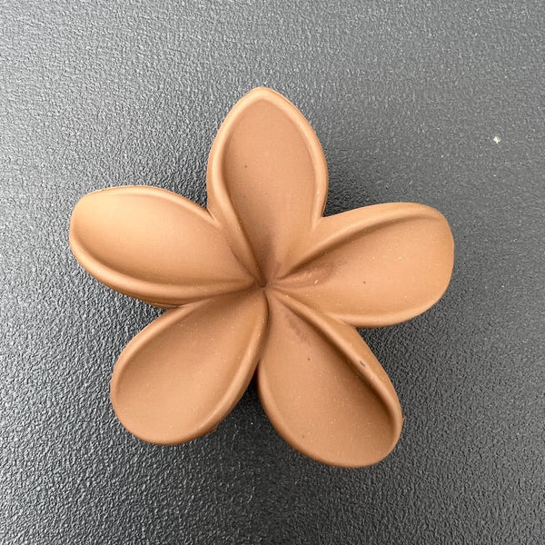 Flower hair clip - Chocolat