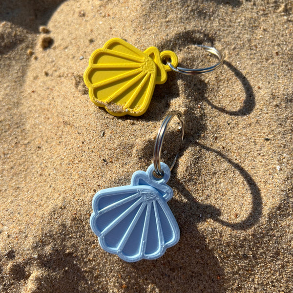 Sea Shell keychain - blue